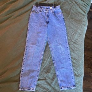 90s High rise vintage 512 Levi’s light wash blue denim 30x29